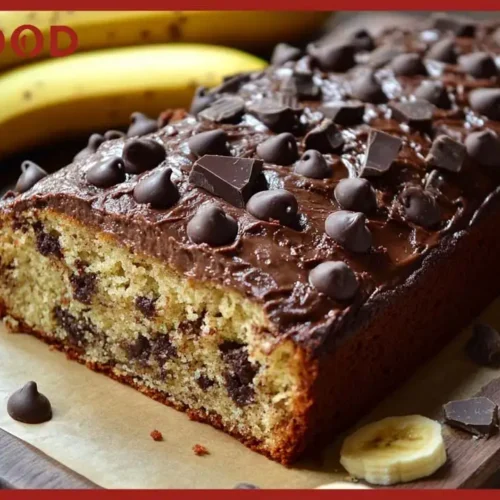 Ciasto bananowe z czekoladą