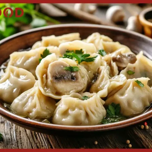 Pierogi z kapustą i pieczarkami