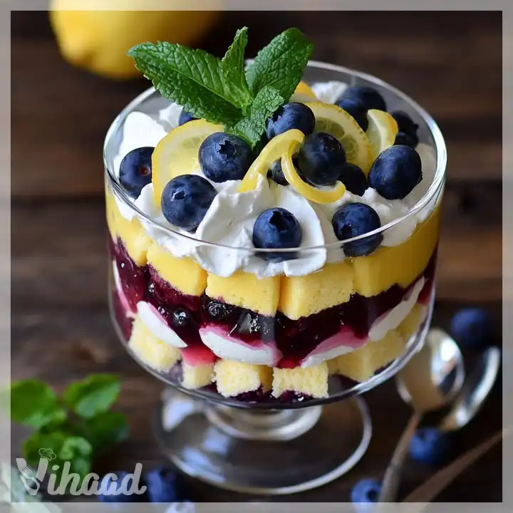 Jagodowo-Cytrynowy Trifle to pyszny deser!