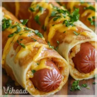 Pieczone Hot Dogi w Cieście Tortilla to pyszna przekąska