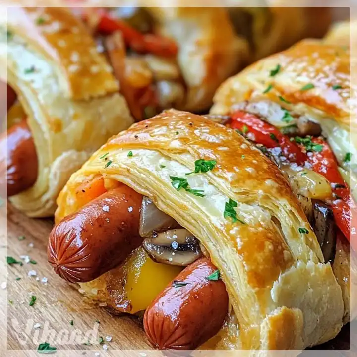 Pieczone Hot Dogi z Warzywami i Serem Mozzarella to pyszne danie