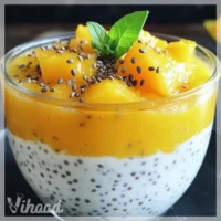 Pudding Chia z Mlekiem Kokosowym i Mango to pyszny deser