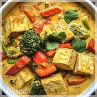 Curry z Tofu i Warzywami w Mleczku Kokosowym to pyszne danie