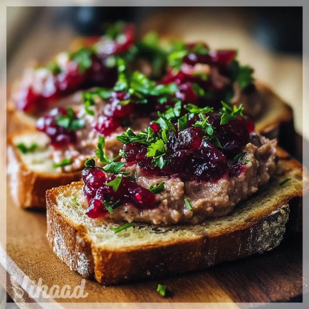 Grzanki z pasztetem i żurawiną przepis, który zachwyci!