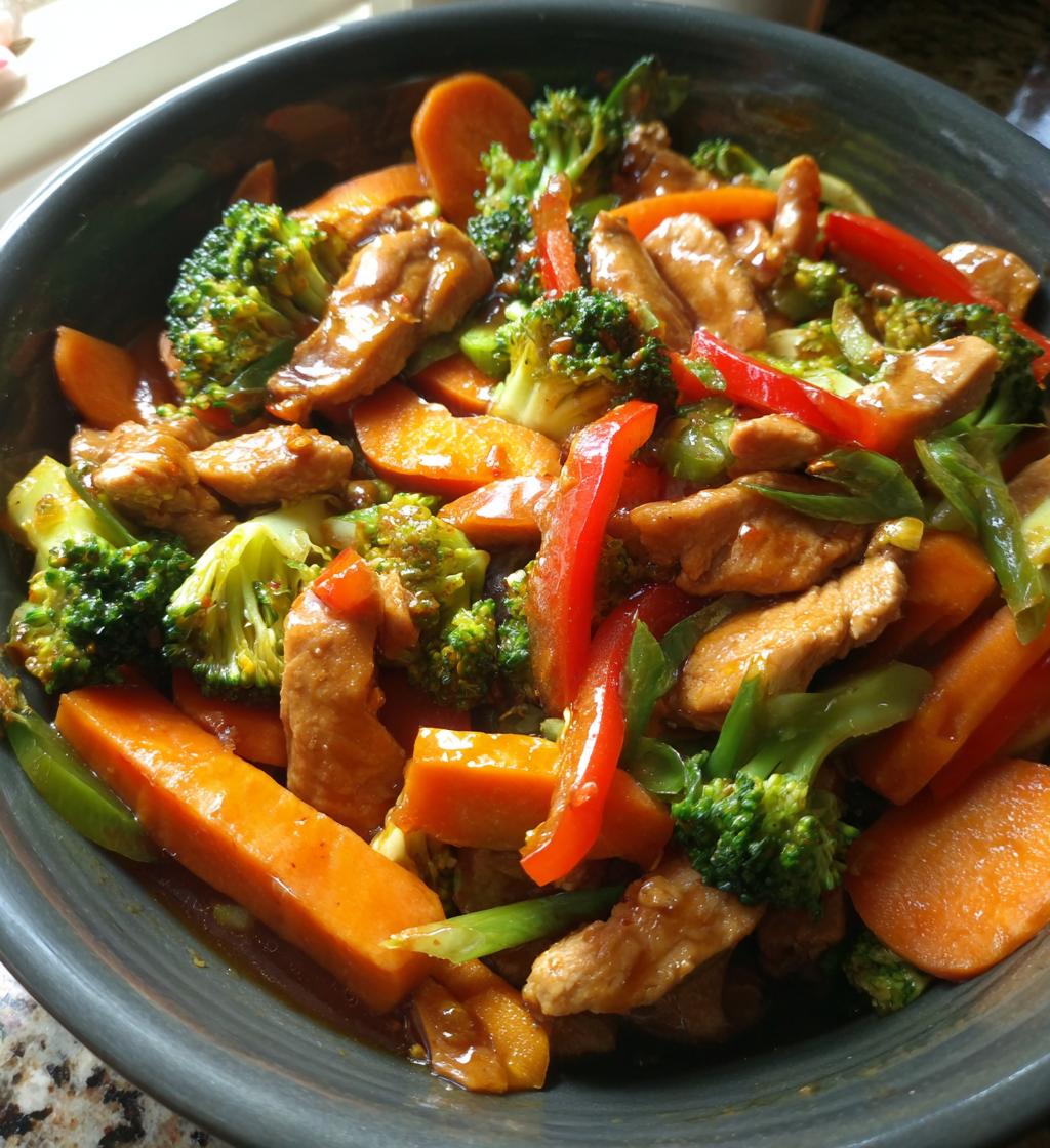Kurczak stir-fry z warzywami - detail 1