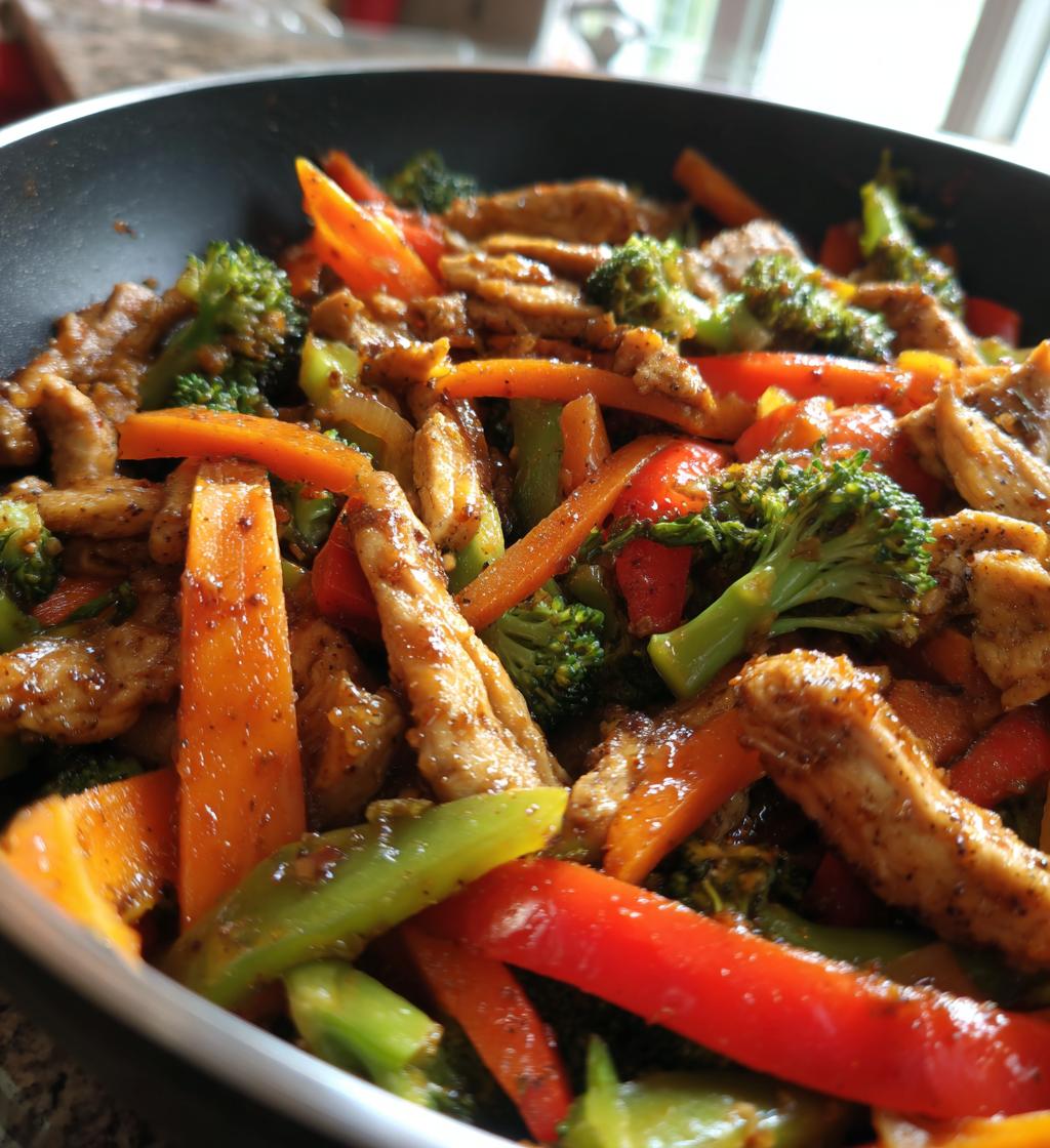 Kurczak stir-fry z warzywami