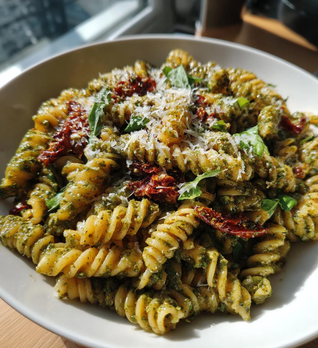 Makaron z pesto i suszonymi pomidorami - detail 1