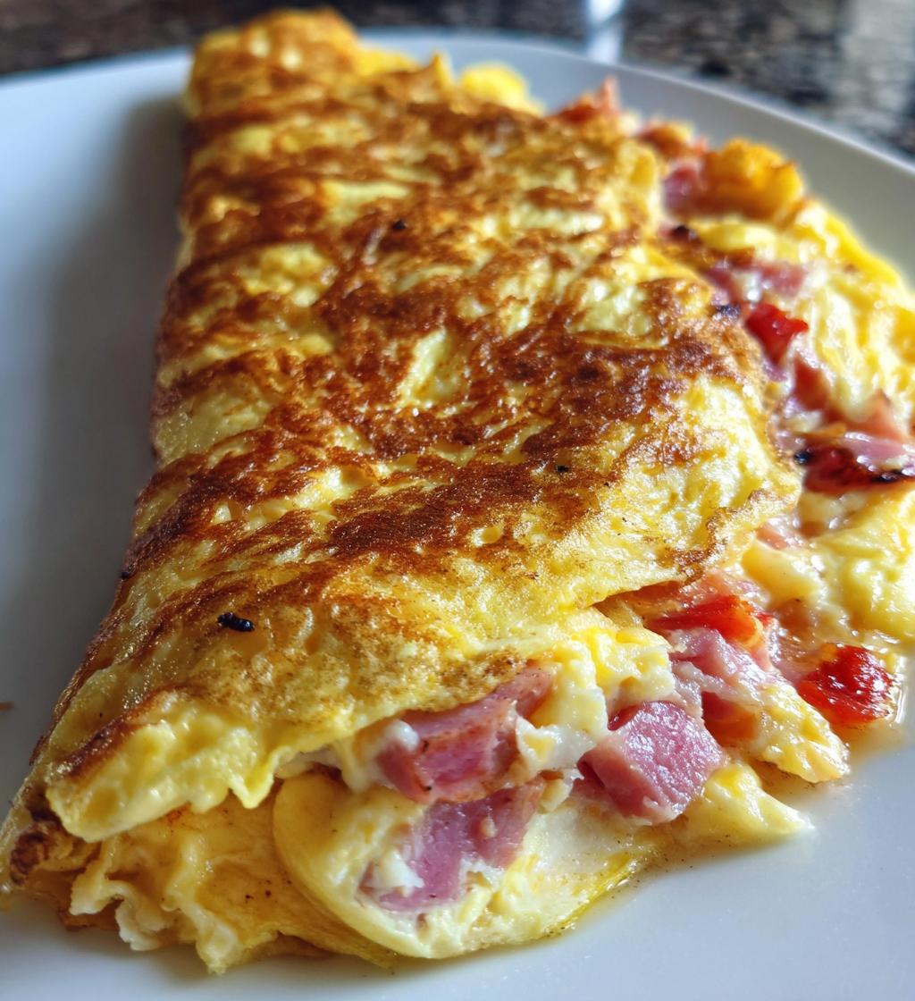 Omlet z szynką i serem - detail 1