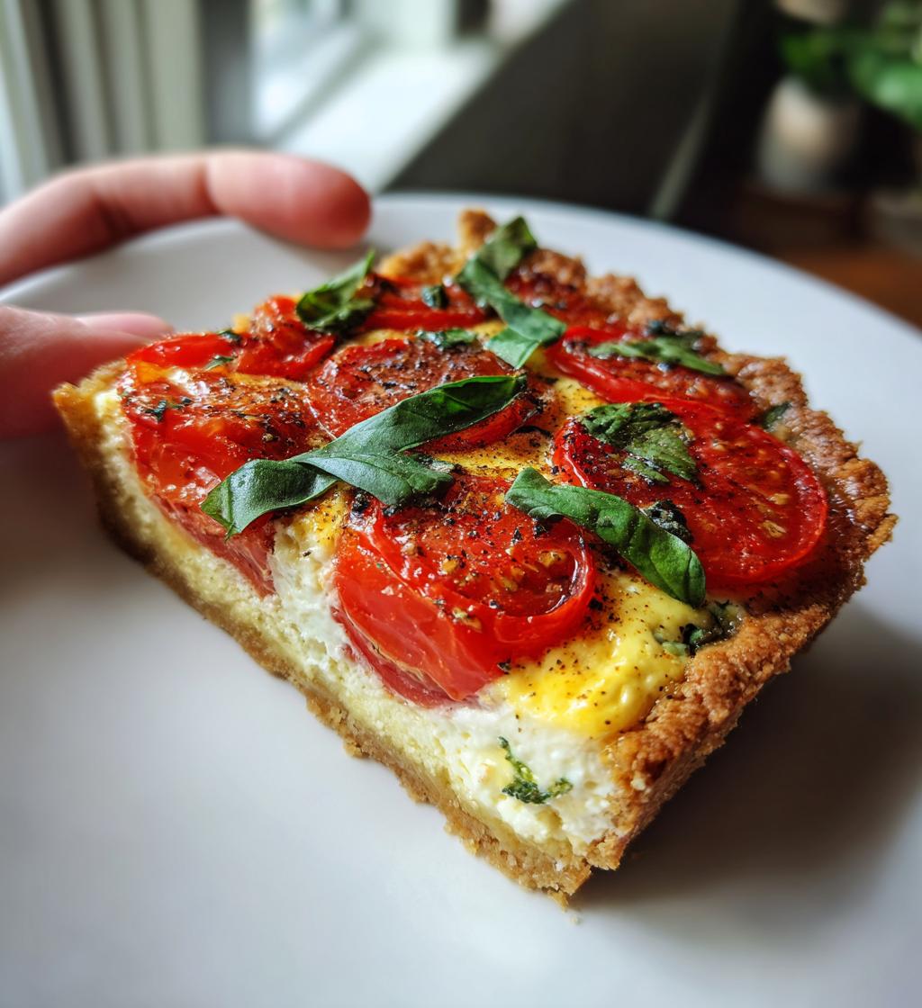Tarta z pomidorami i bazylią