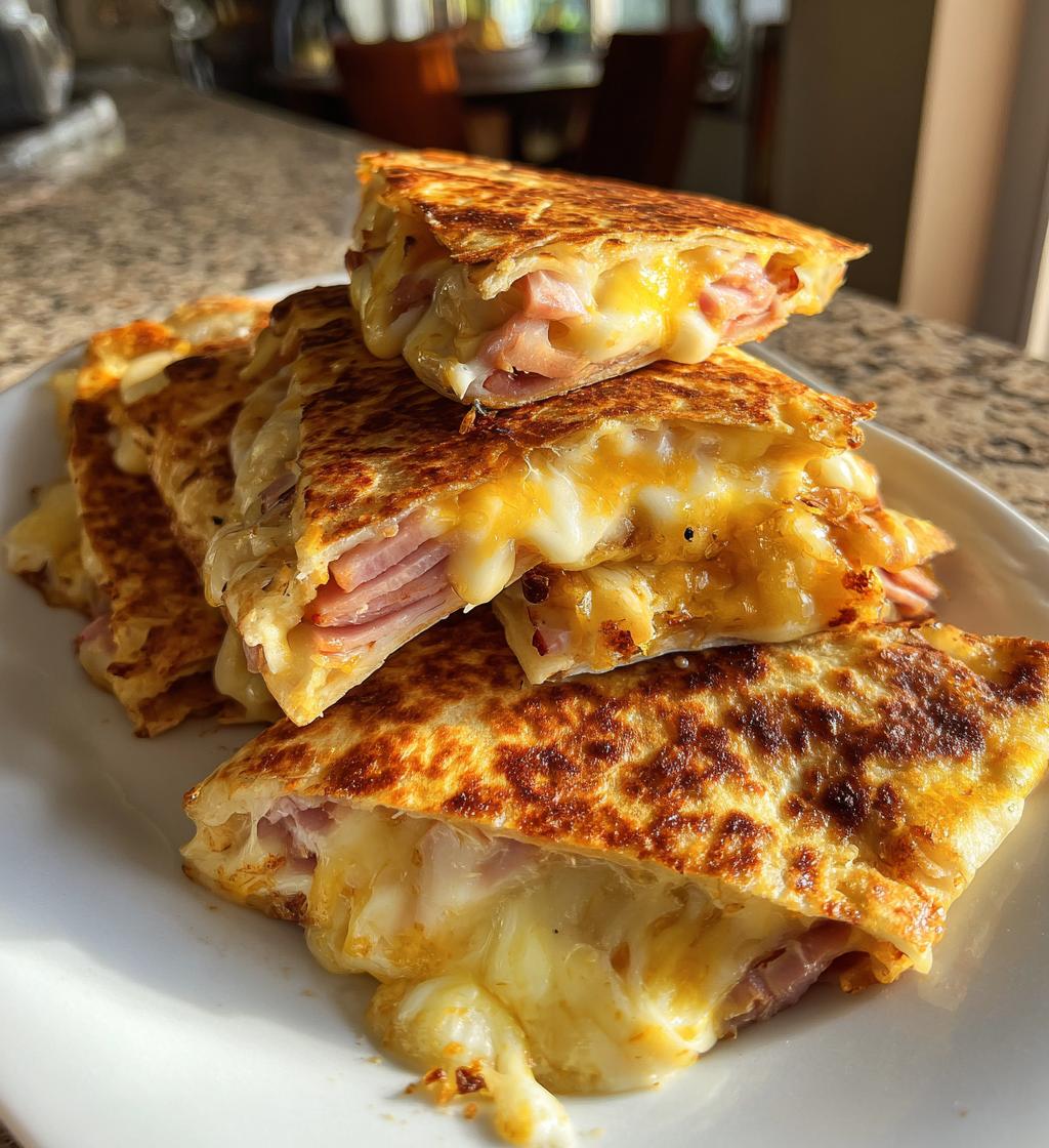 Tortilla z serem i szynką - detail 1