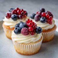 Babeczki z mascarpone i owocami