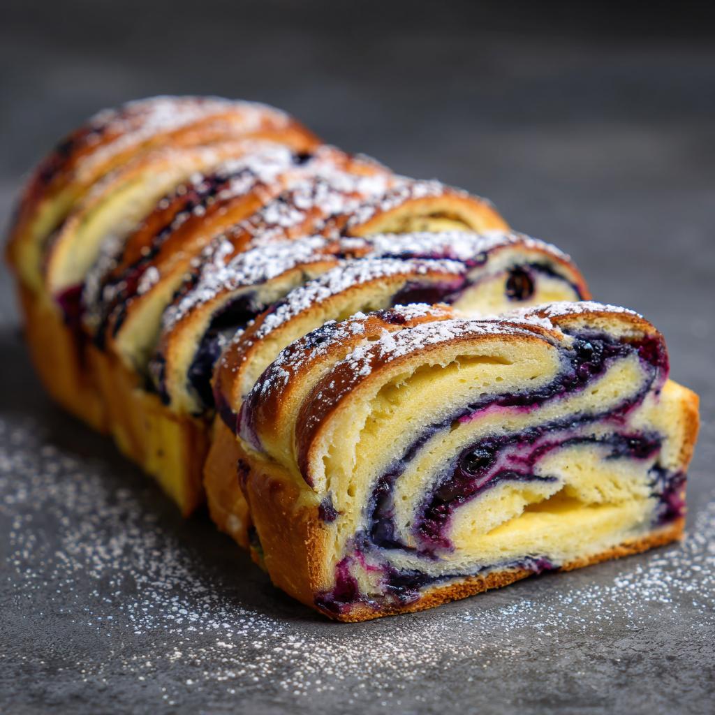Babka cytrynowa z jagodami
