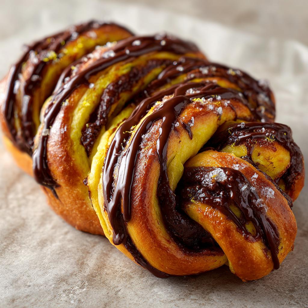 Babka cytrynowa z polewą czekoladową