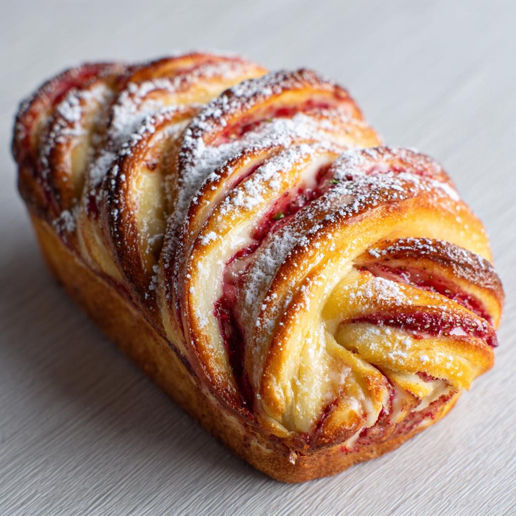 Babka cytrynowa z truskawkami