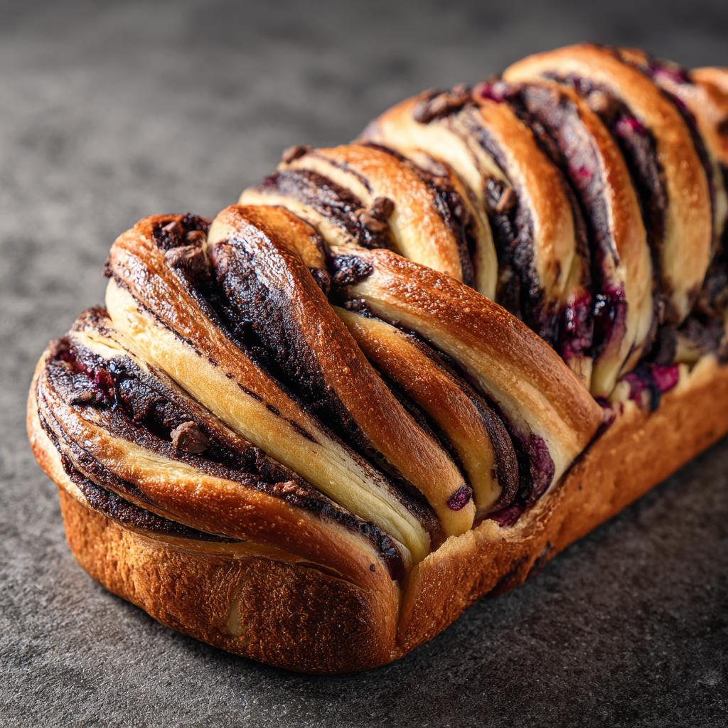 Babka czekoladowa z jagodami - detail 1