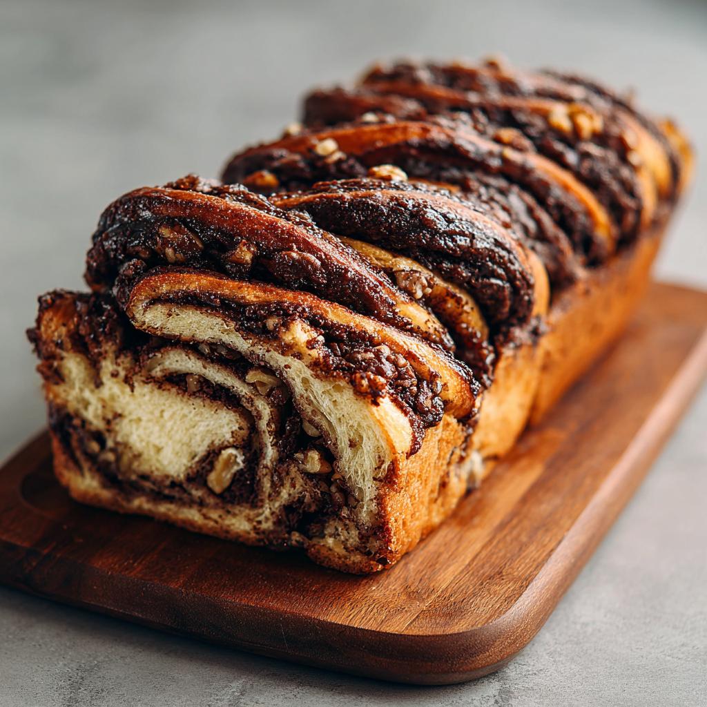 Babka czekoladowa z orzechami