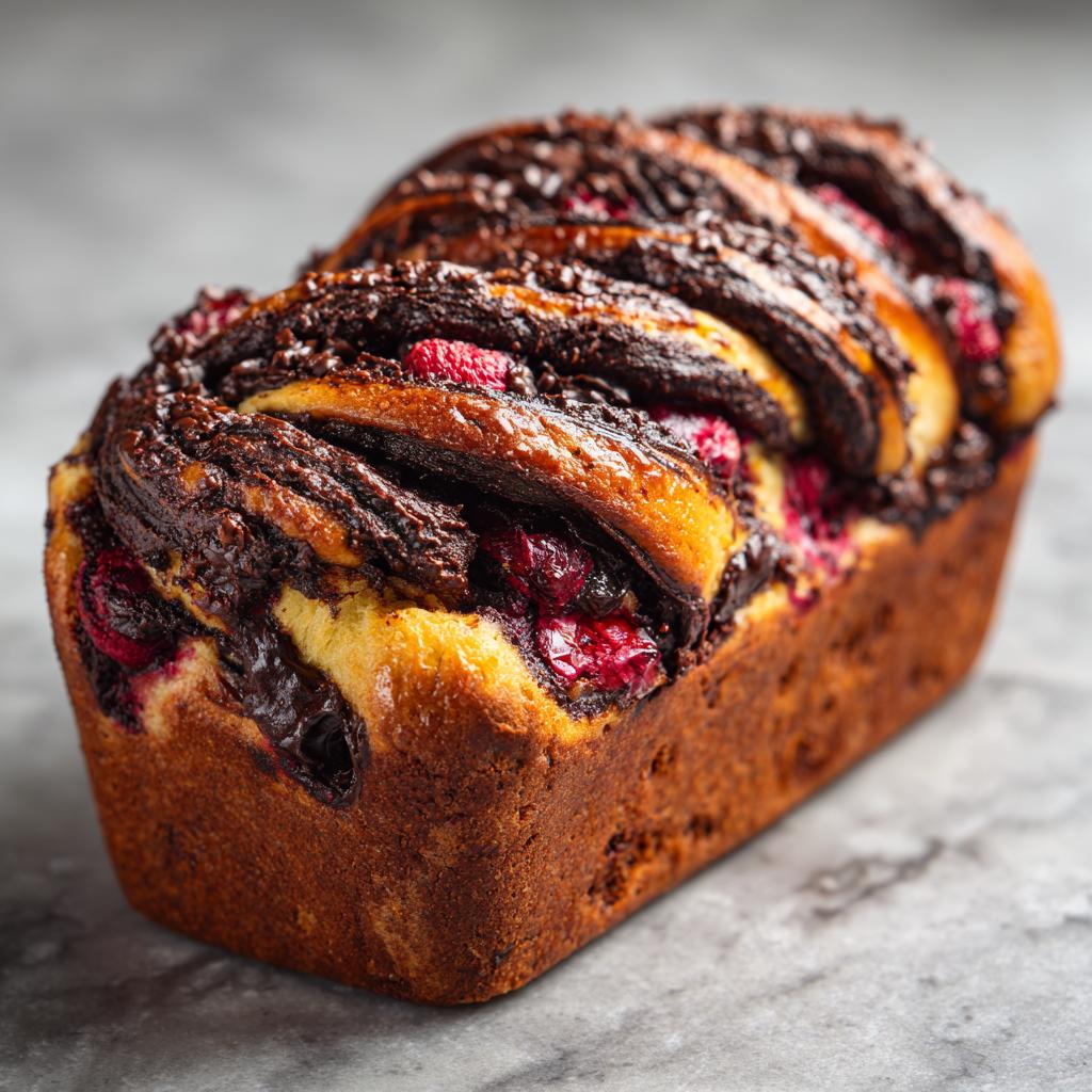 Babka czekoladowa z owocami - detail 1