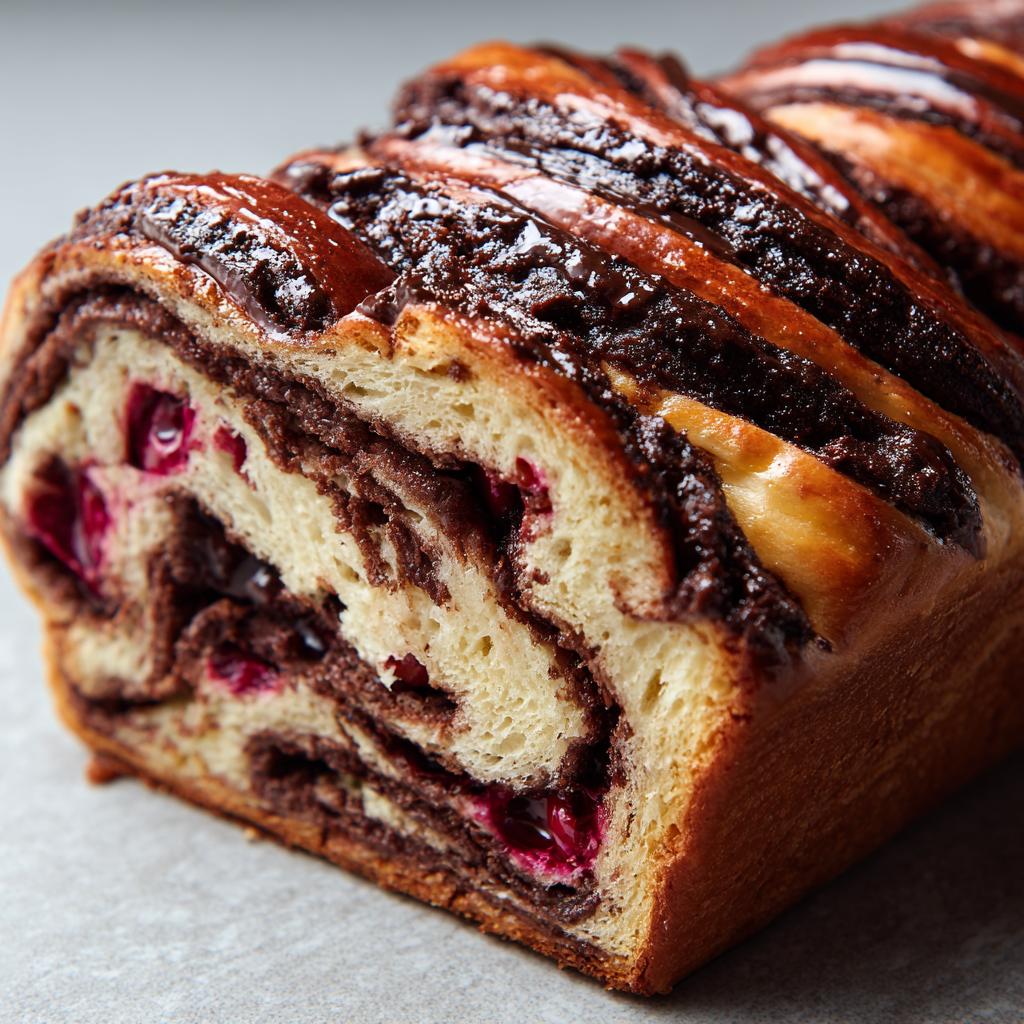 Babka czekoladowa z wiśniami - detail 1