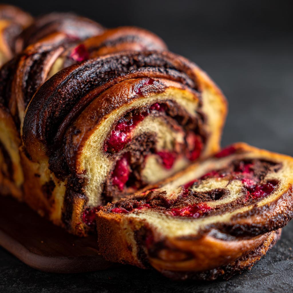 Babka czekoladowa z wiśniami