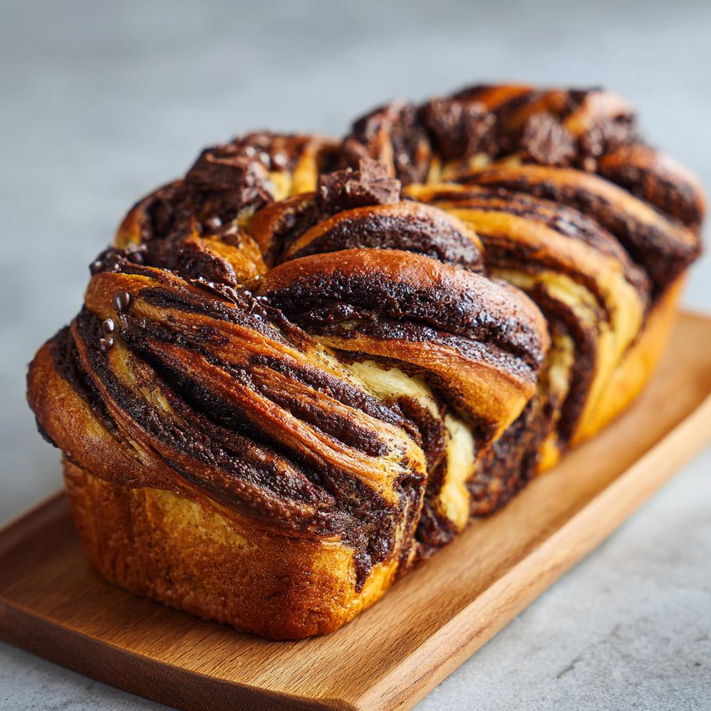 Babka drożdżowa z czekoladą