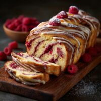 Babka drożdżowa z malinami