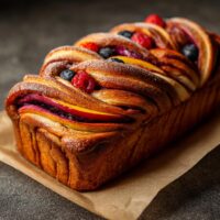 Babka drożdżowa z owocami