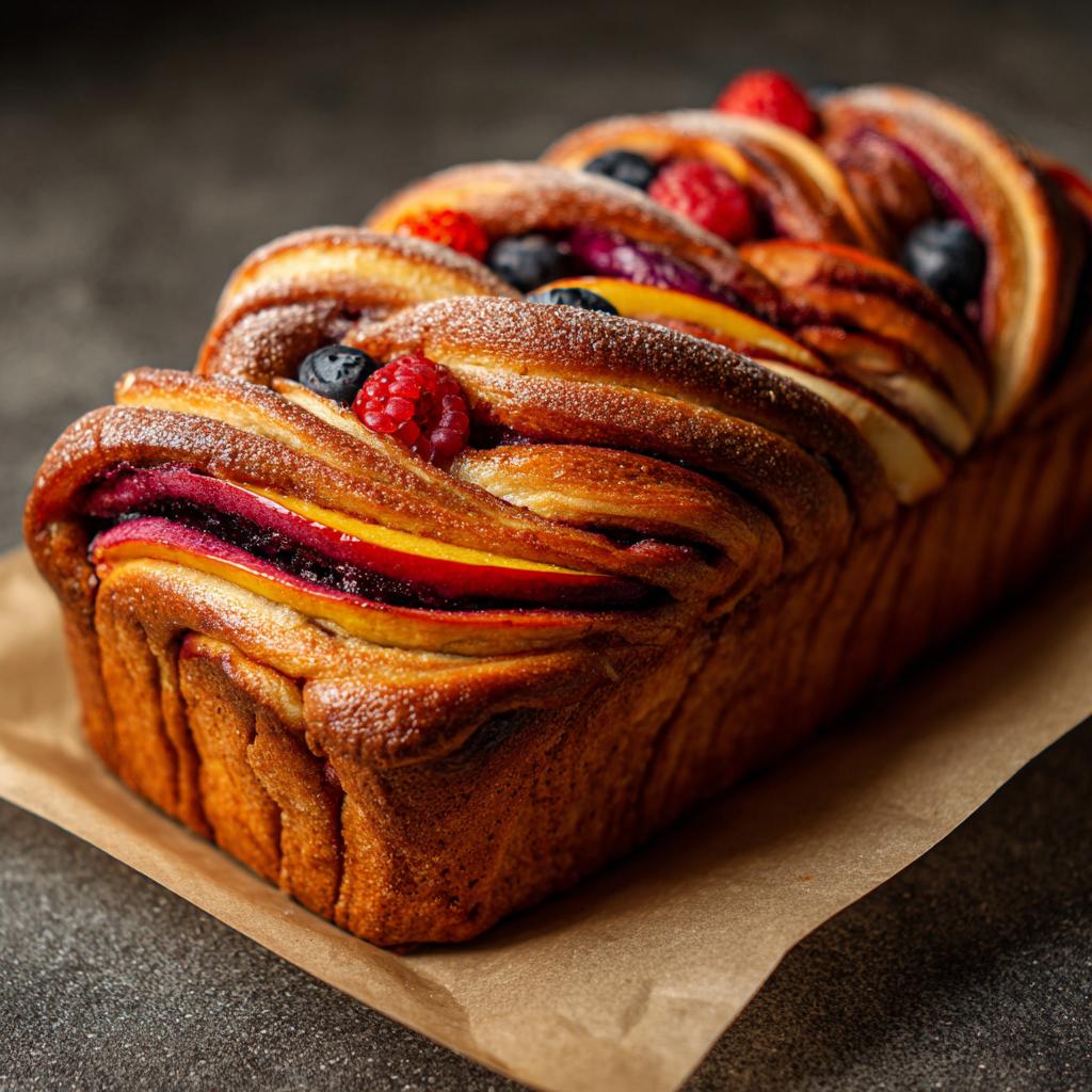 Babka drożdżowa z owocami