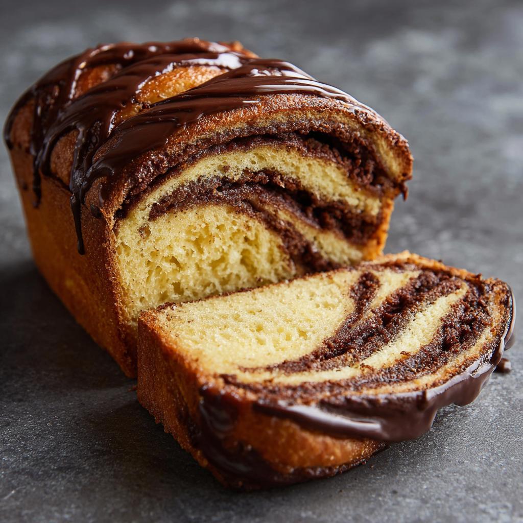 Babka drożdżowa z polewą czekoladową - detail 1