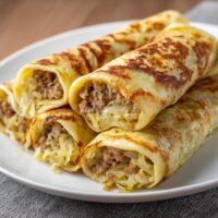 Krokiety z mięsem i kapustą