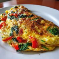 Omlet warzywny z serem