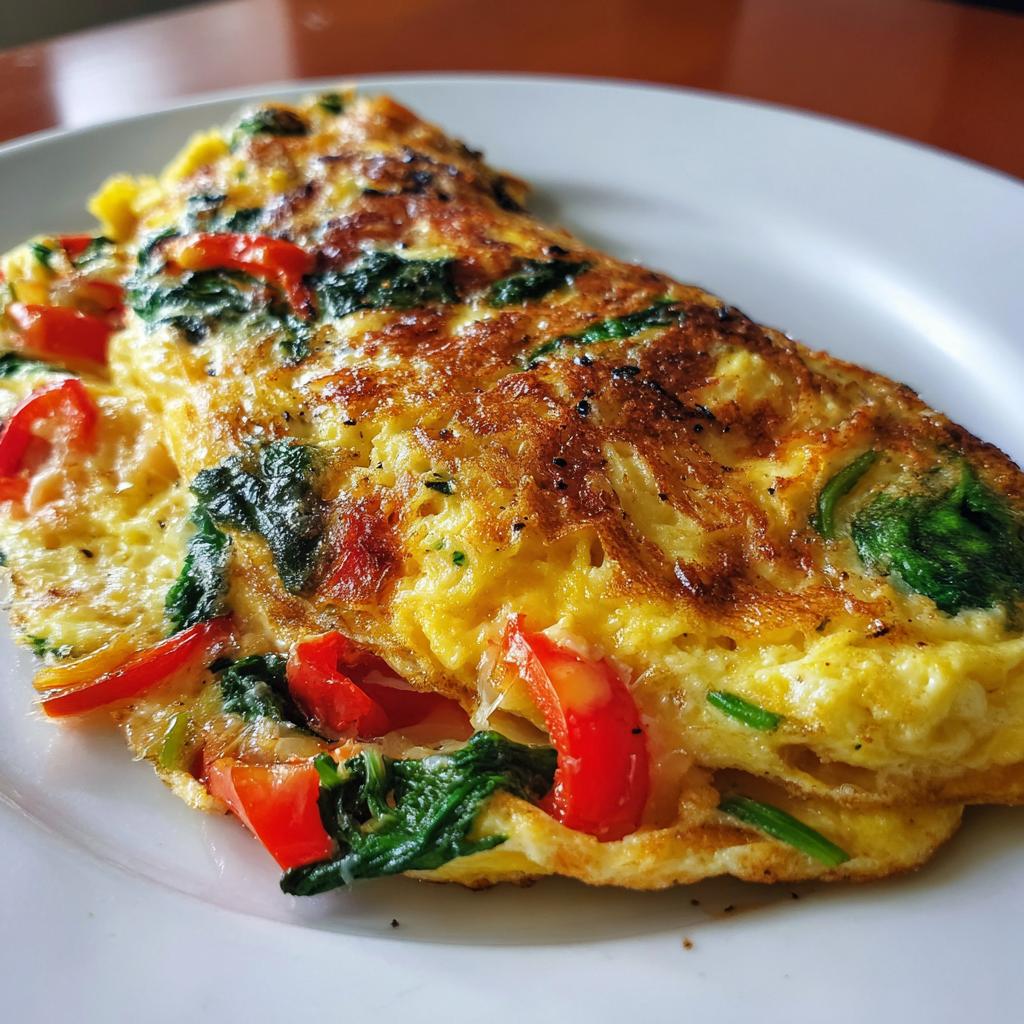 Omlet warzywny z serem