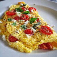 Omlet z Feta i Pomidorami