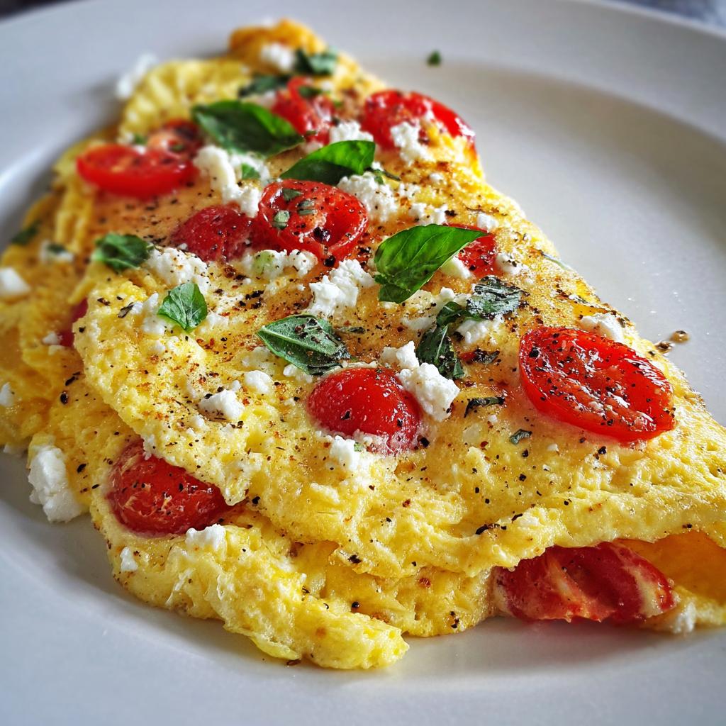 Omlet z Feta i Pomidorami