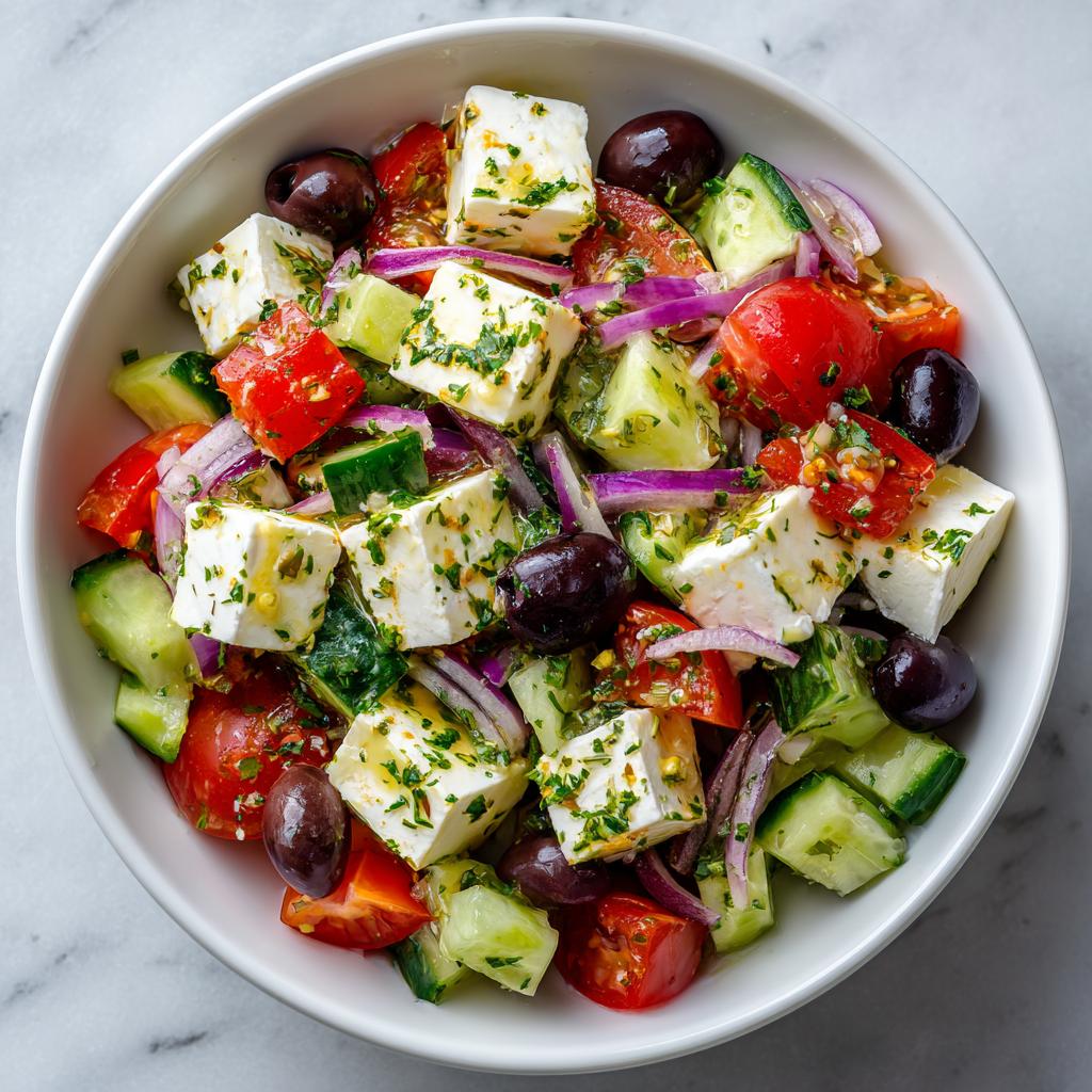 Sałatka z serem feta i oliwkami - detail 1