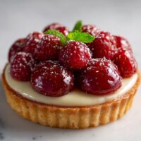 Tarta malinowa z białą czekoladą