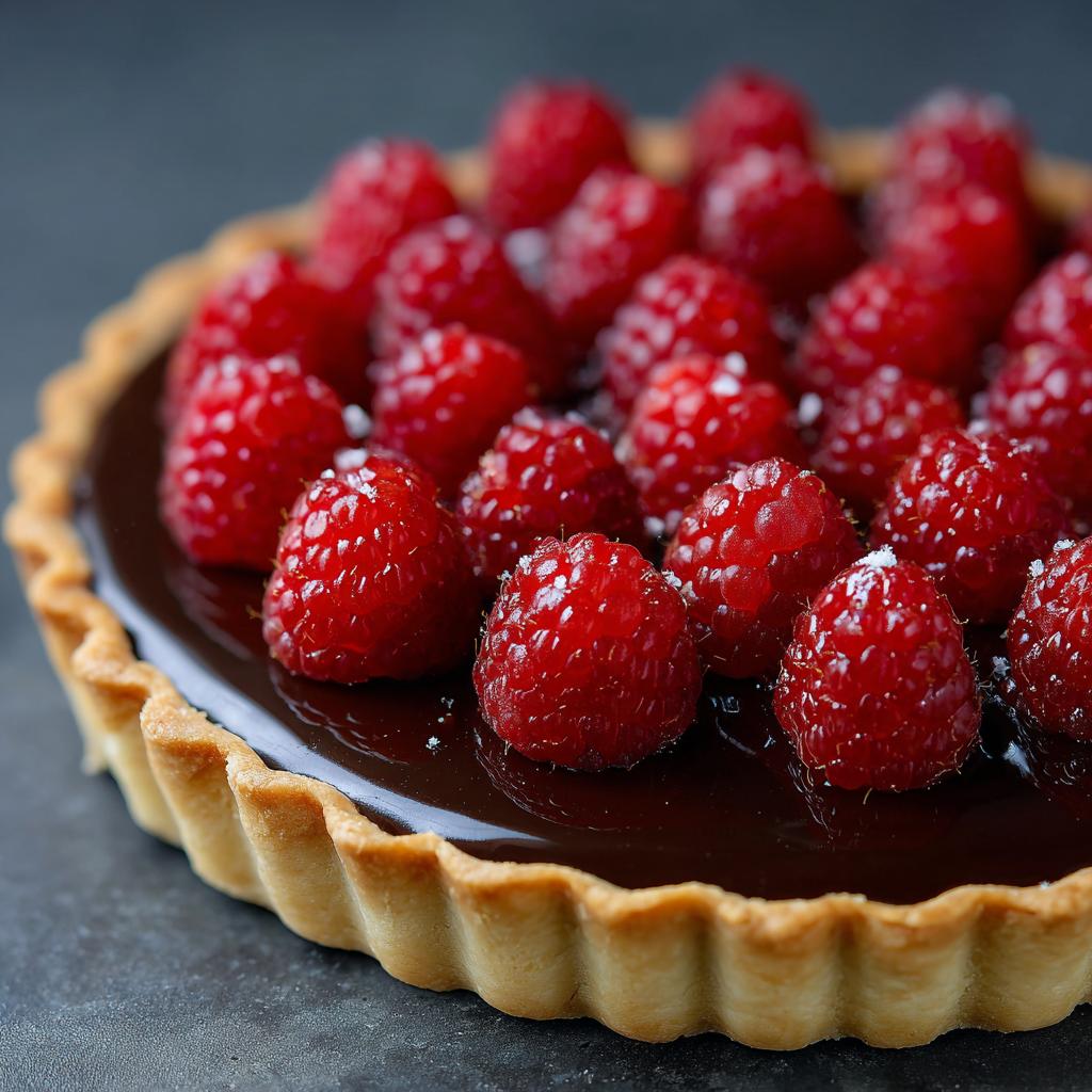 Tarta malinowa z czekoladą