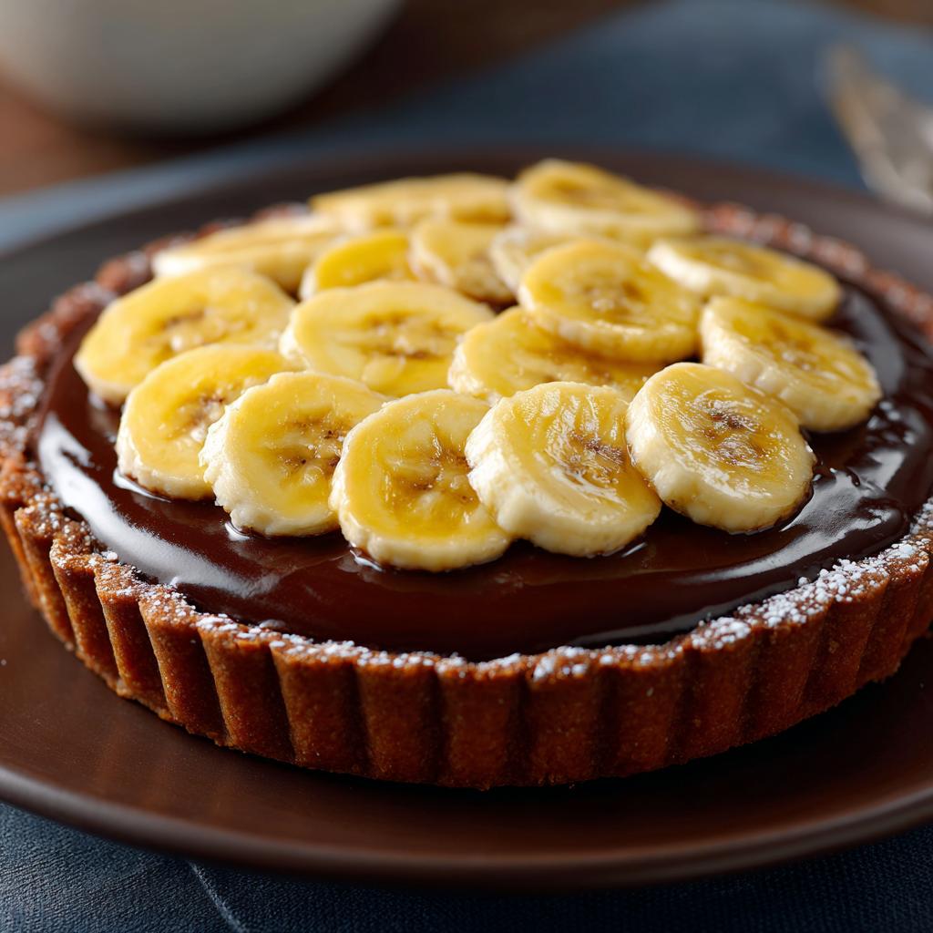 Tarta z czekoladą i bananami - detail 1