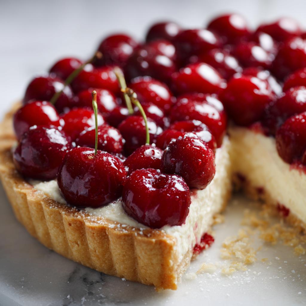 Tarta z czereśniami i mascarpone - detail 1