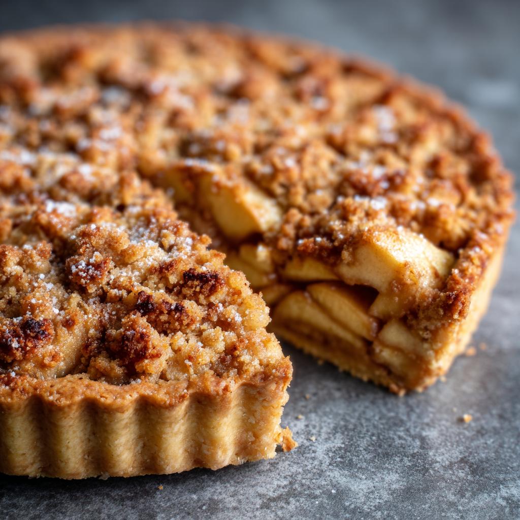 Tarta z jabłkami i kruszonką