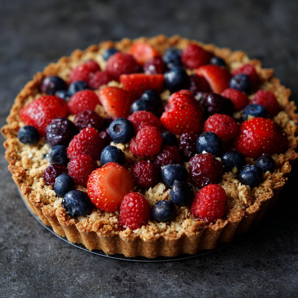 Tarta z jagodami i kruszonką - detail 1