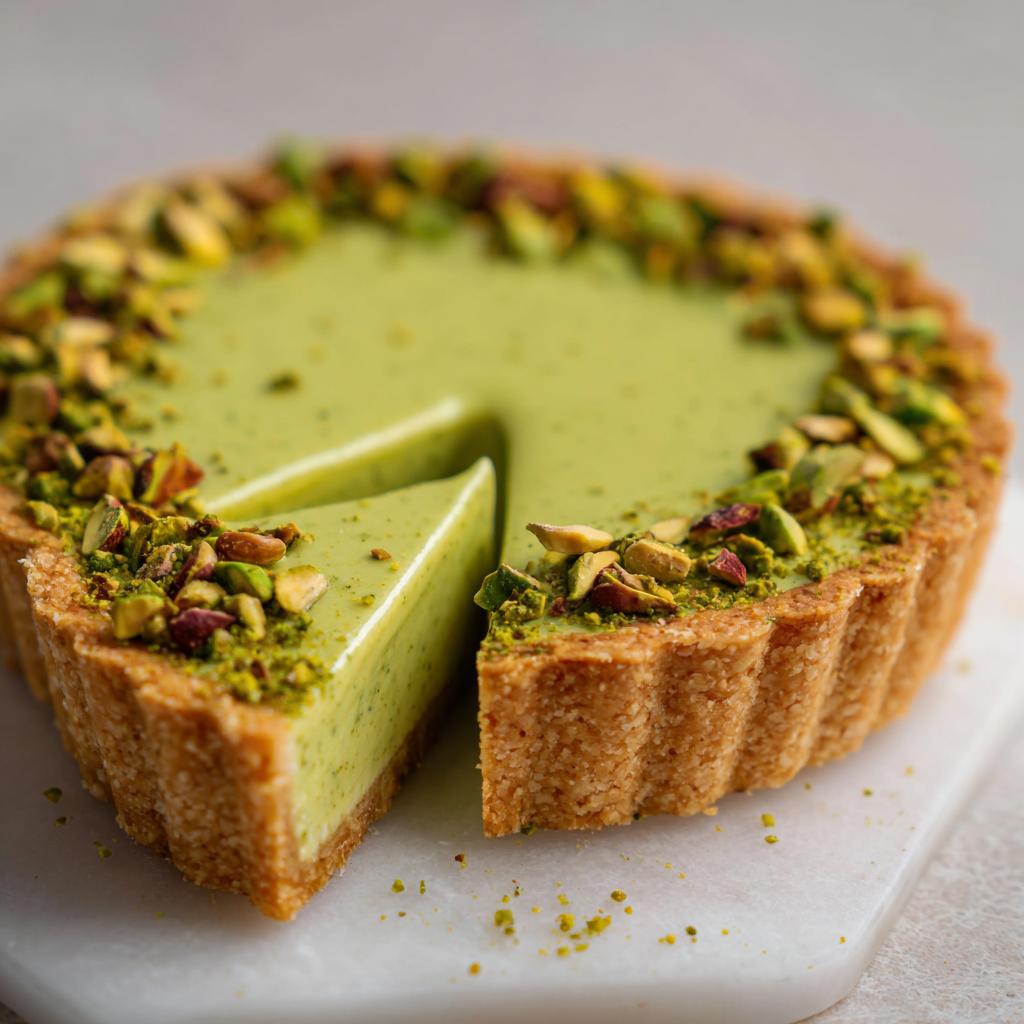 Tarta z kremem pistacjowym - detail 1
