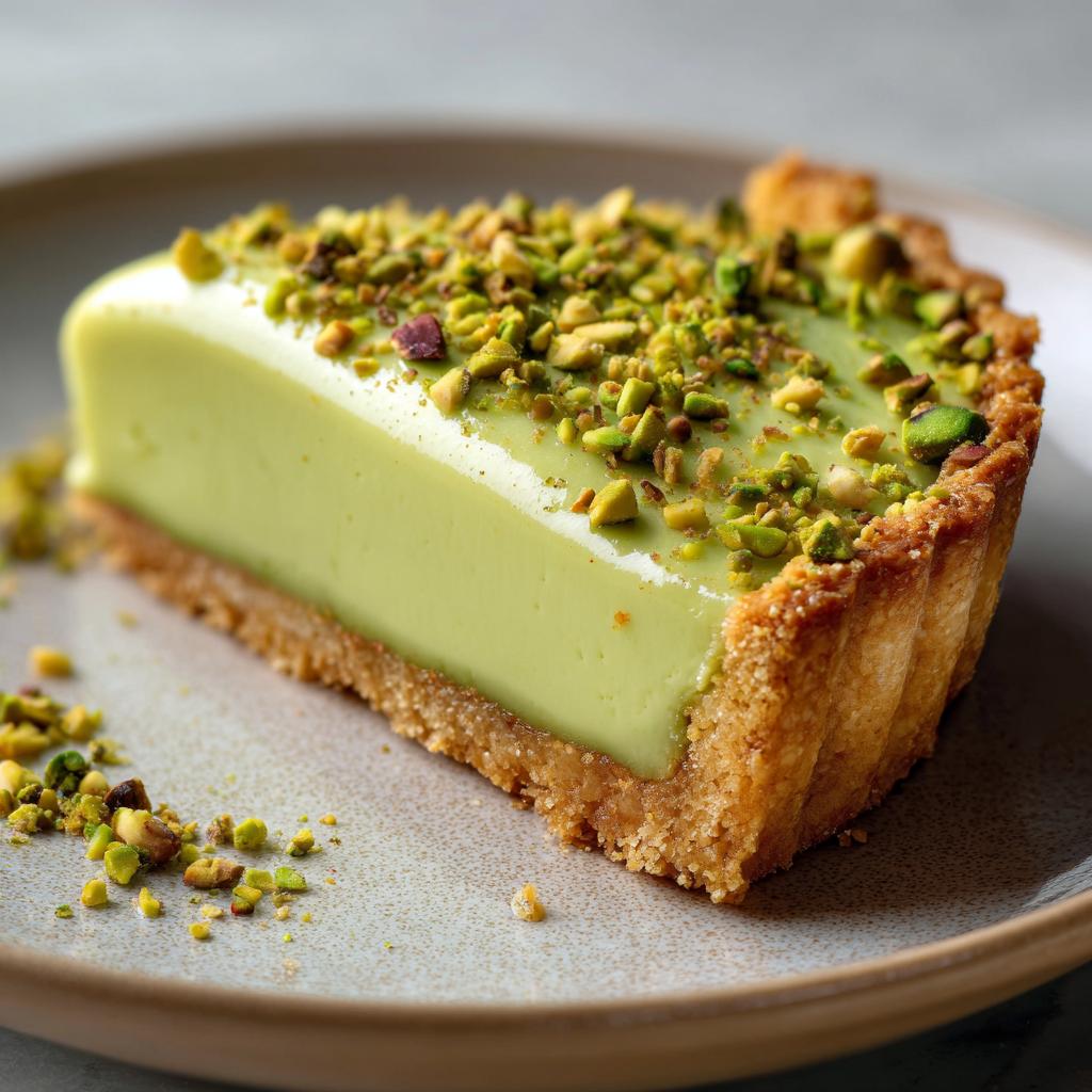 Tarta z kremem pistacjowym