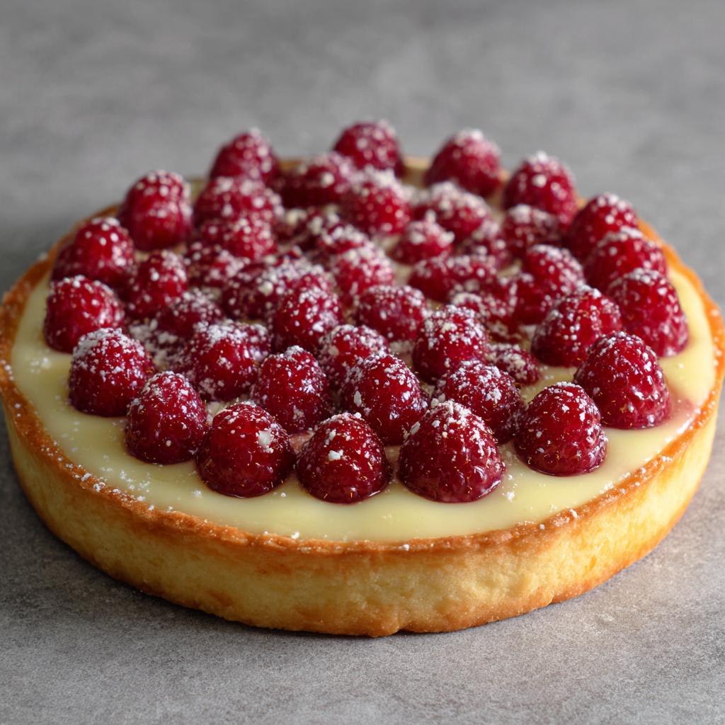 Tarta z malinami i białą czekoladą - detail 1
