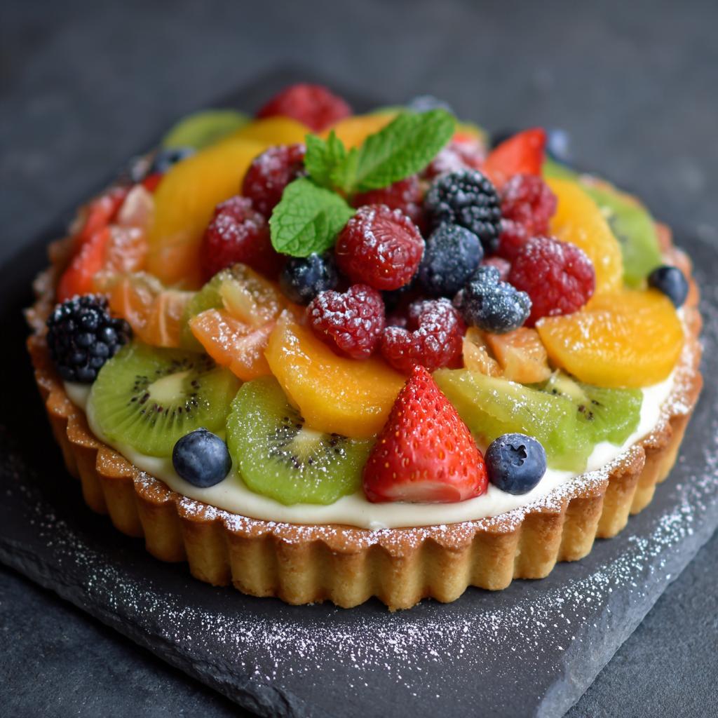 Tarta z owocami sezonowymi