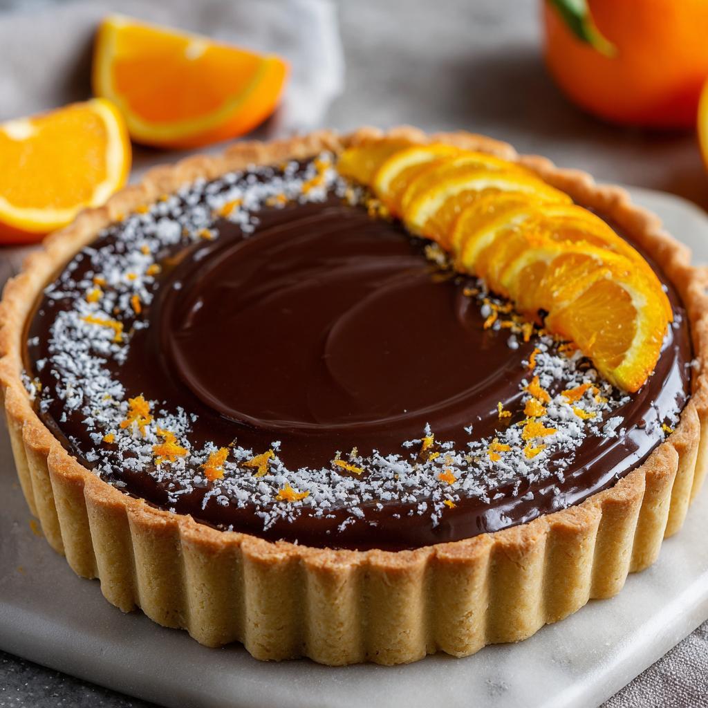 Tarta z pomarańczowym kremem i czekoladą - detail 1