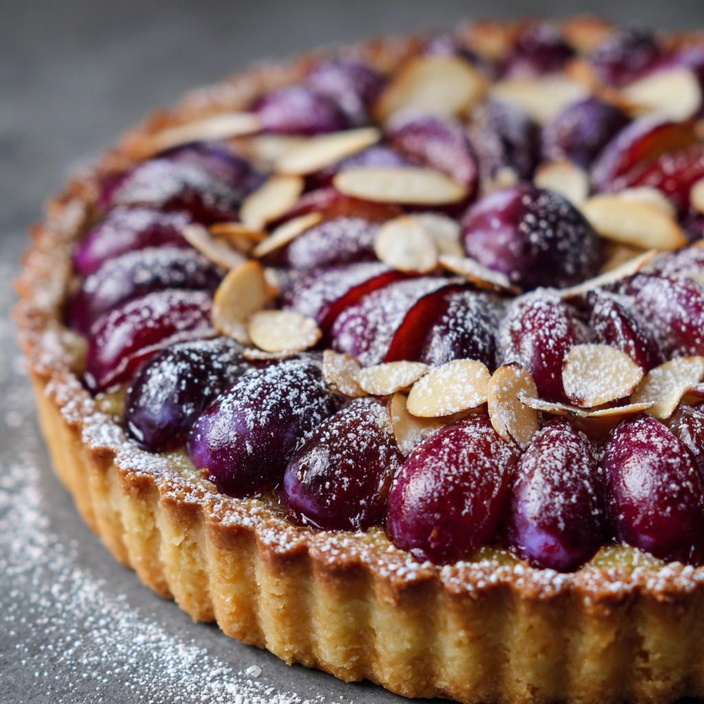 Tarta ze śliwkami i migdałami - detail 1