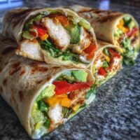 Wrapy z Kurczakiem i Warzywami