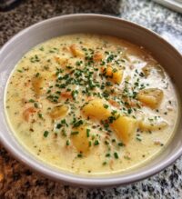 3 ingredient potato soup is easy and delicious