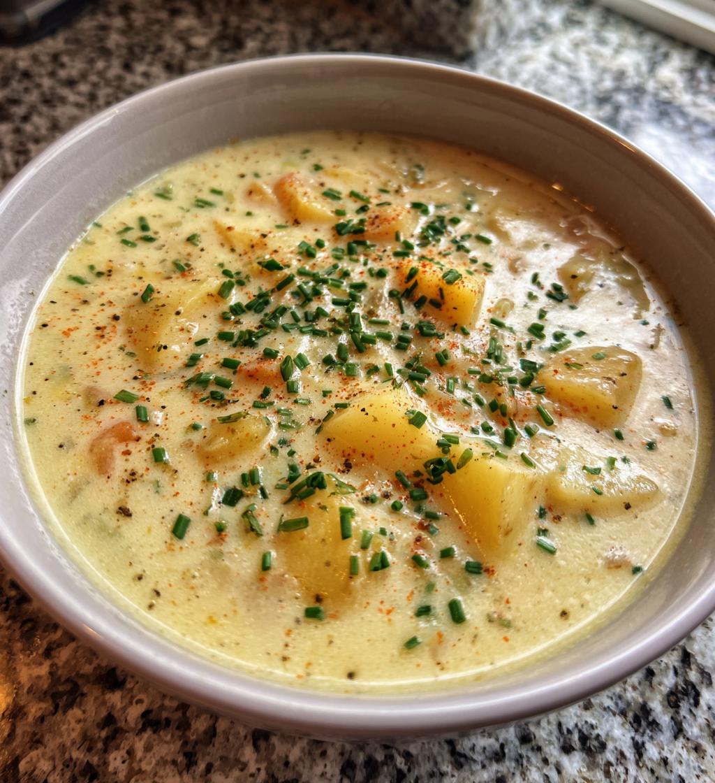 3 ingredient potato soup is easy and delicious