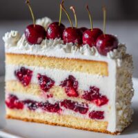 Ciasto Wiśniowe z Kremem Mascarpone